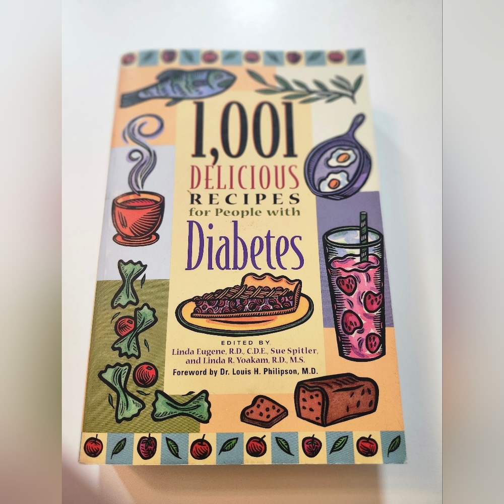 1,001 Delicious Recipes for People with Diabetes - Colorful Cookbook